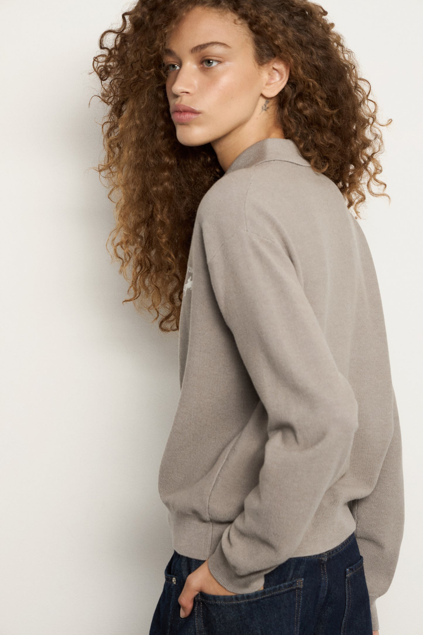 GREY BEIGE MELANGE