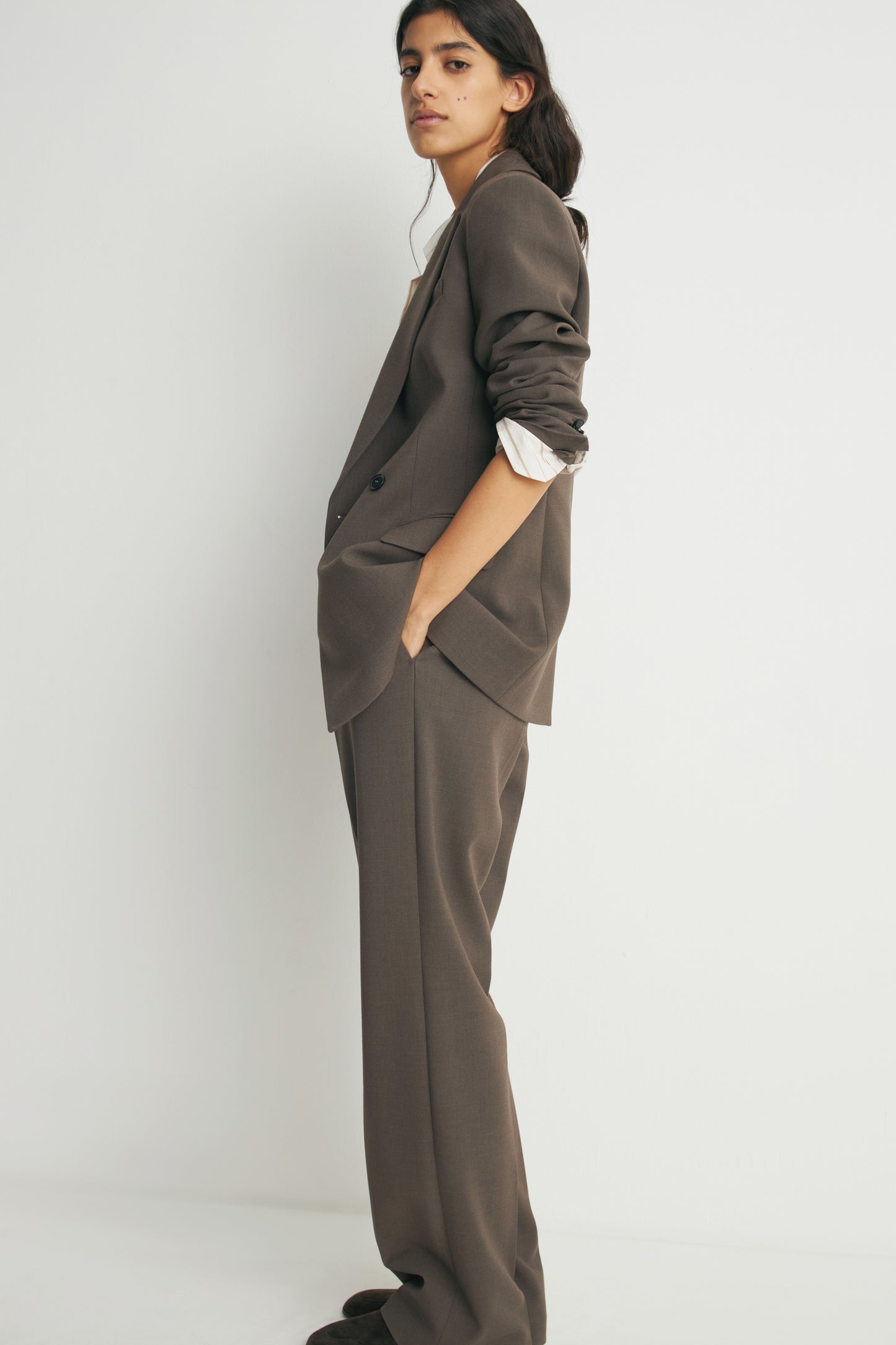GRAY BROWN MELANGE