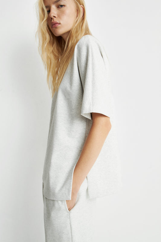LIGHT GREY MELANGE