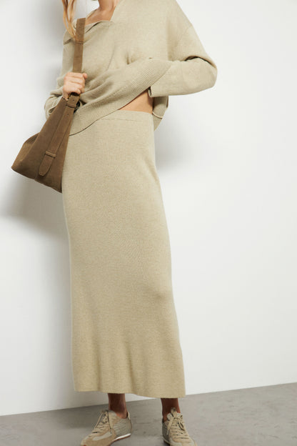 GRAY-GREEN MELANGE