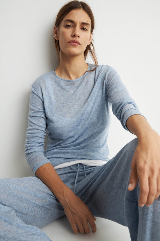 GRAY-BLUE MELANGE