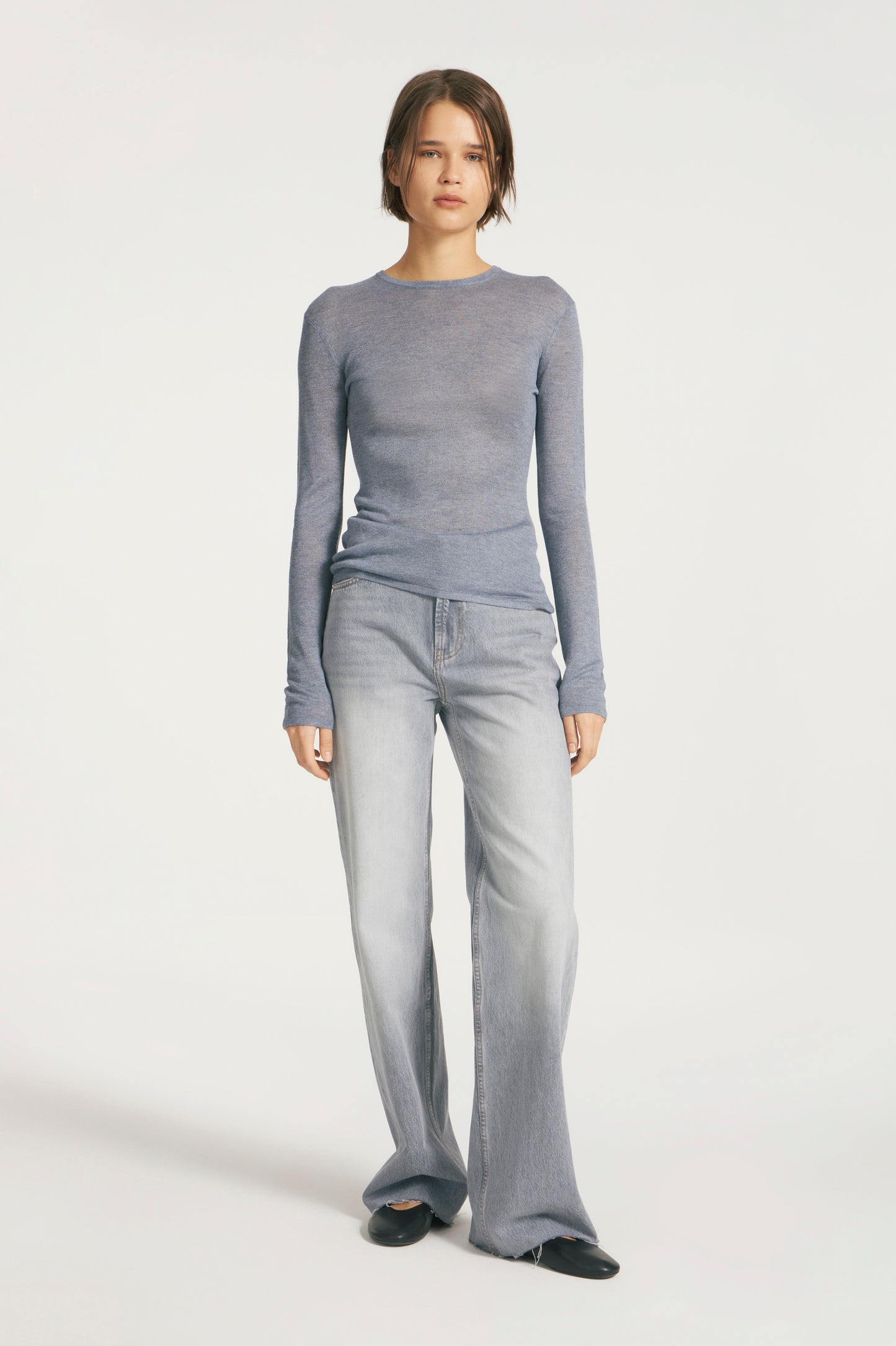 GRAY-BLUE MELANGE