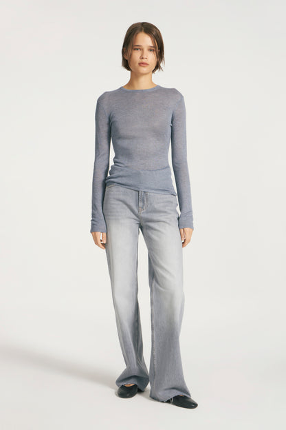 GRAY-BLUE MELANGE